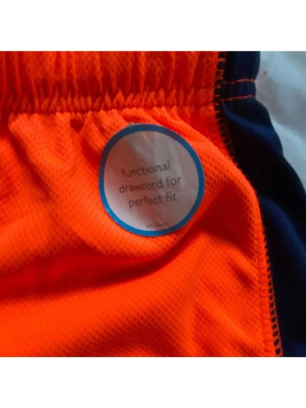 Carters Boys Athletic, Elastic Waist Shorts-Orange-Size 18 Months-NWT